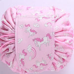 Zyravest Animal Print Drawstring Makeup Bag – Large-Capacity, Waterproof, Lazy Cosmetic Pouch for Fast Packing & Travel Storage