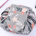 Zyravest Animal Print Drawstring Makeup Bag – Large-Capacity, Waterproof, Lazy Cosmetic Pouch for Fast Packing & Travel Storage