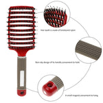 Zyravest Hairbrush Anti-Klit Detangler – Bristle & Nylon Scalp Massage Comb for Women