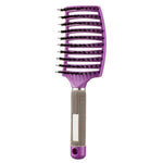 Zyravest Hairbrush Anti-Klit Detangler – Bristle & Nylon Scalp Massage Comb for Women