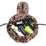 Zyravest Animal Print Drawstring Makeup Bag – Large-Capacity, Waterproof, Lazy Cosmetic Pouch for Fast Packing & Travel Storage