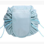 Zyravest Animal Print Drawstring Makeup Bag – Large-Capacity, Waterproof, Lazy Cosmetic Pouch for Fast Packing & Travel Storage