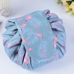 Zyravest Animal Print Drawstring Makeup Bag – Large-Capacity, Waterproof, Lazy Cosmetic Pouch for Fast Packing & Travel Storage