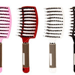 Zyravest Hairbrush Anti-Klit Detangler – Bristle & Nylon Scalp Massage Comb for Women