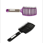 Zyravest Hairbrush Anti-Klit Detangler – Bristle & Nylon Scalp Massage Comb for Women