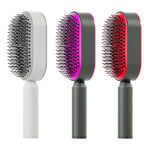 Zyravest Self-Cleaning Hair Brush – Anti-Static Scalp Massage Comb with One-Click Cleaning, Pain-Free Detangling Brush