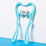 Zyravest 6-Wheel Neck Massager – Manual Roller with Bonus Jade Scraper for Neck, Shoulder & Stress Relief